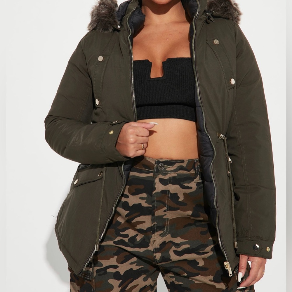 Green/Black Jacket